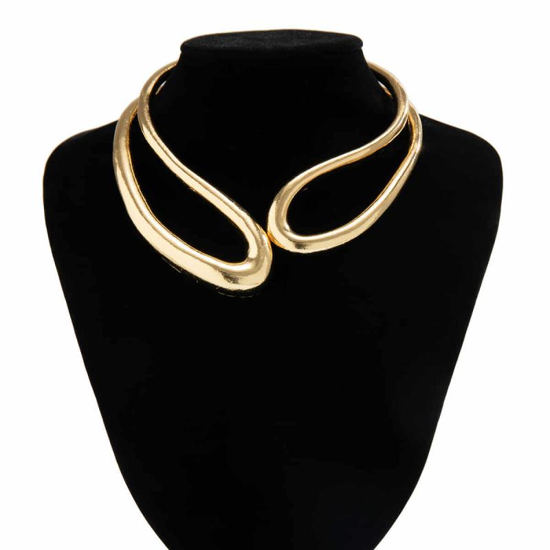 Heavy Metal Open Torques Choker Necklace for Women - image 4