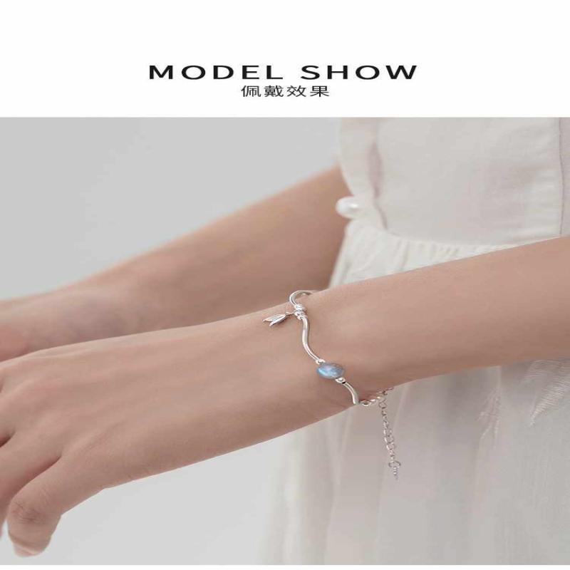 Moonstone Mermaid Tail Bracelet for Women - image 2