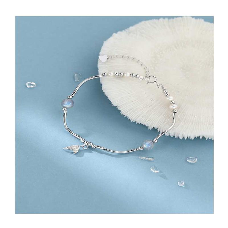 Moonstone Mermaid Tail Bracelet for Women - image 3