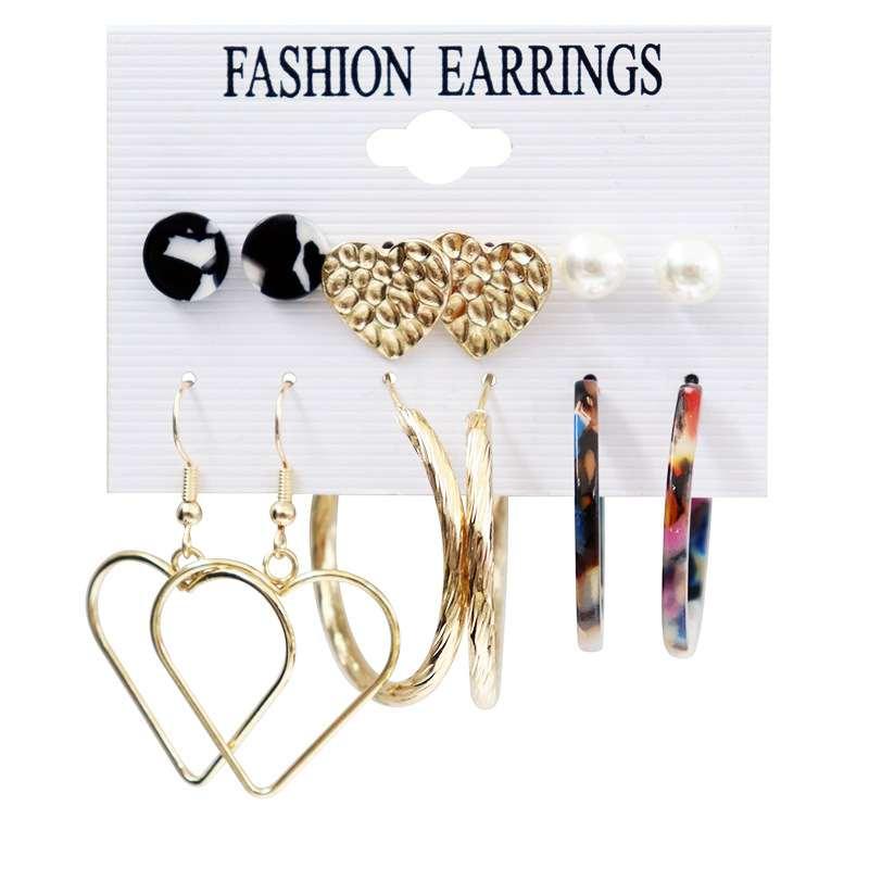 Dodder Butterfly Pearl Earring Set – Tassel, Geometric Drop & Hoop Earrings - image 3