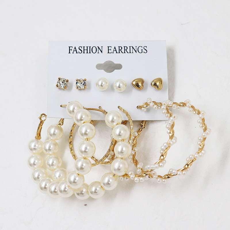 Dodder Butterfly Pearl Earring Set – Tassel, Geometric Drop & Hoop Earrings - image 5