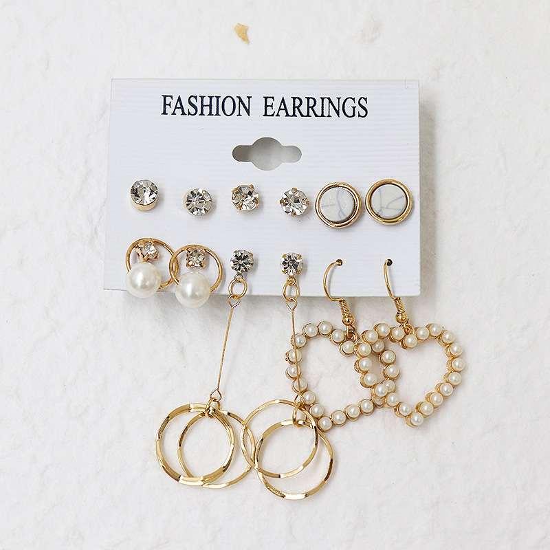 Dodder Butterfly Pearl Earring Set – Tassel, Geometric Drop & Hoop Earrings - image 7