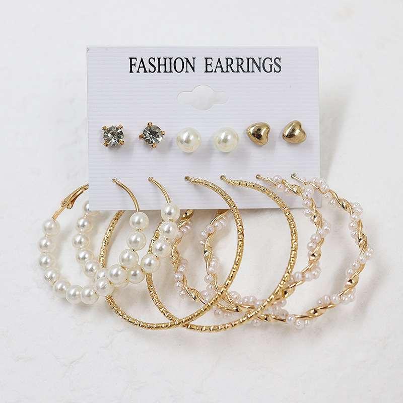 Dodder Butterfly Pearl Earring Set – Tassel, Geometric Drop & Hoop Earrings - image 9