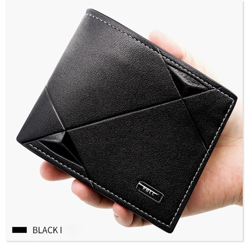 Men's Holding Wallet Small Luxury Business Bags Men's ultra-thin short wallet Banknotes Credit cards Men's soft leather comfort wallet