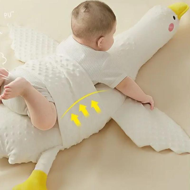 White Goose Baby Gas-Relieving Pillow, Newborn Baby Comfort Pillow for Gas Relief and Stomach Sleeping - image 5